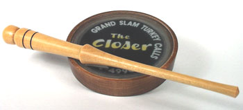 Grand Slam "The Closer" Double Glass Friction Turkey Call for Turkey Hunters and All Outdoorsman